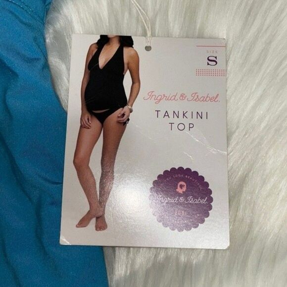 Ingrid & Isabel Womens Size Small Tankini Top Peacock - Picture 5 of 8